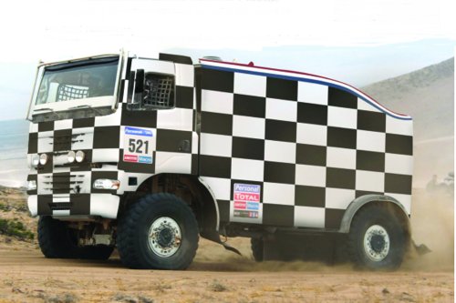 Jan Lammers in Dakar Rally 2012 met blokjesconcept